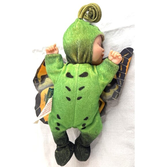 Baby Butterfly Doll By Anne Geddes - Green & Yellow Plush With Wings - Picture 4 of 4